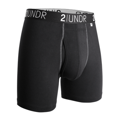 Swing Shift 6" Boxer Brief - 3 Pack Boxset - Black - Grey - Navy