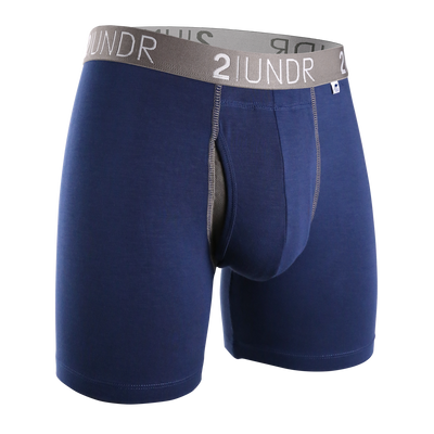 Swing Shift 6" Boxer Brief - 3 Pack Boxset - Black - Grey - Navy