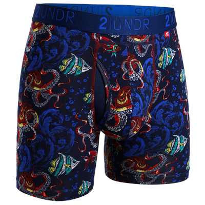 Swing Shift 6" Boxer Brief - 2 Pack - Zebras - Squids