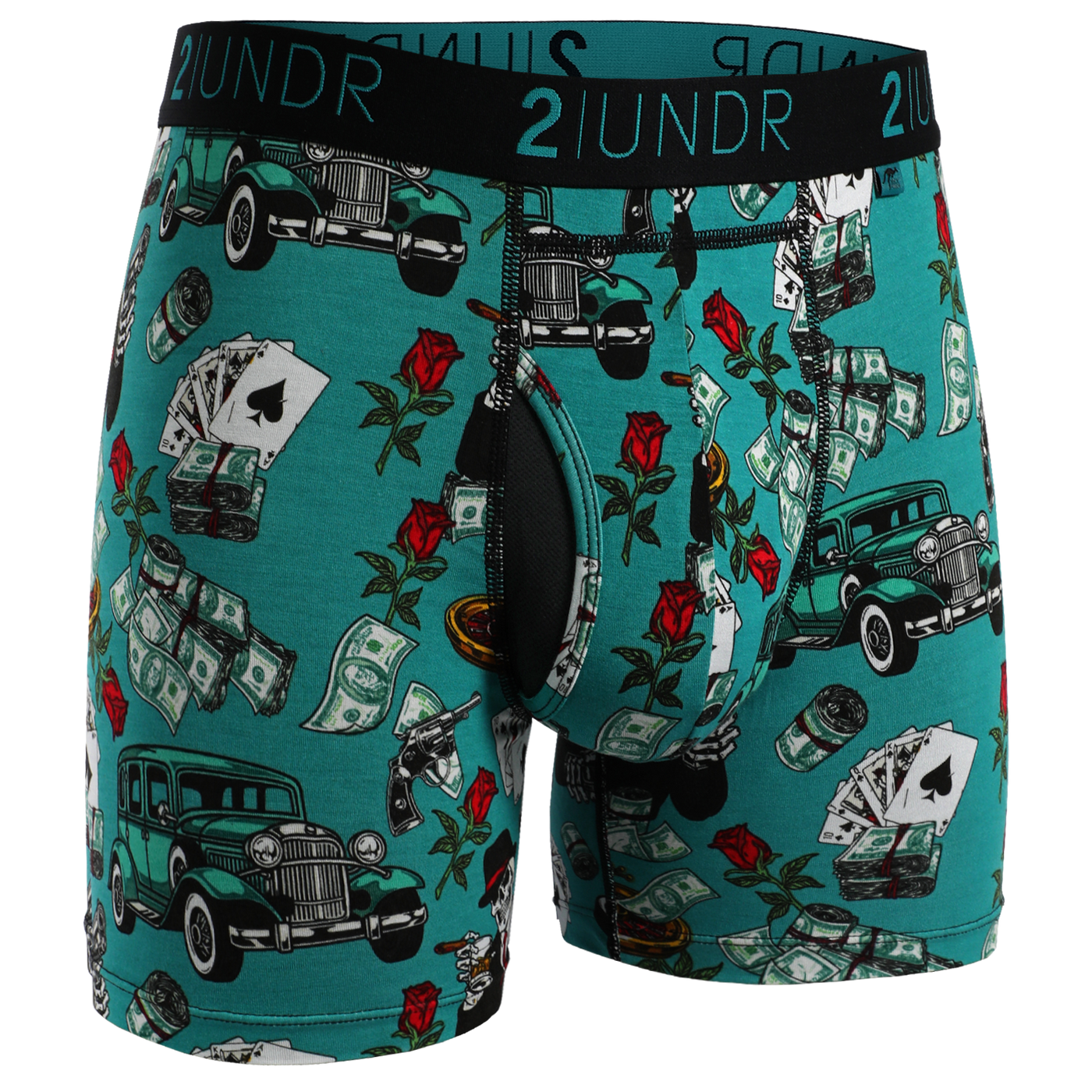 Swing Shift 6" Boxer Brief - Casino Island Collection - 6 Pack