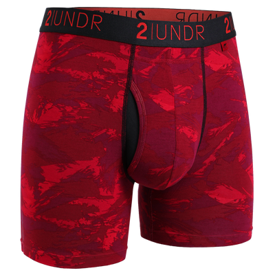 Swing Shift 6" Boxer Brief - 3 Pack Boxset - Black-Blue-Red Storm