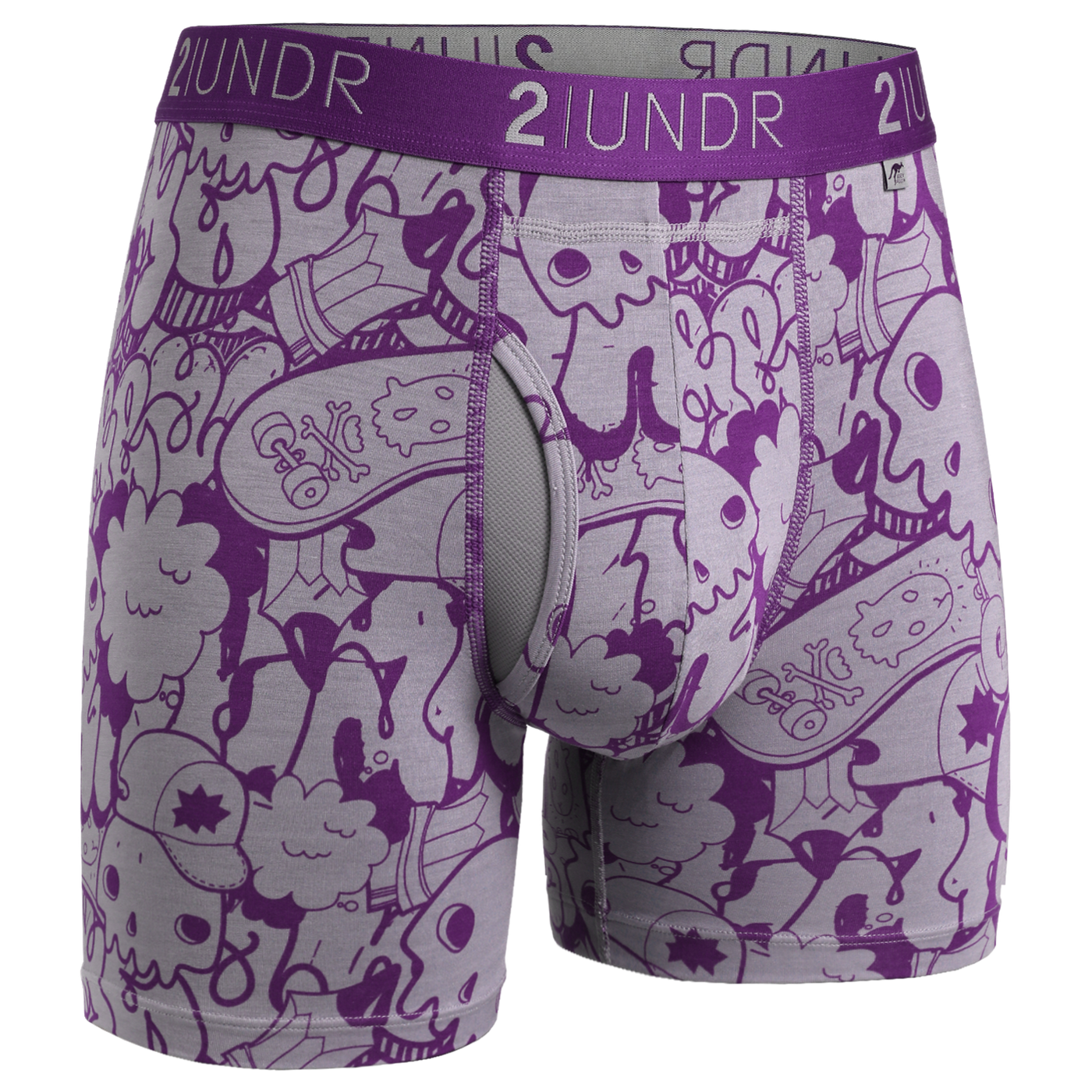 Swing Shift 6" Boxer Brief - 3 Pack Boxset - Crowns-Skulls-Drips