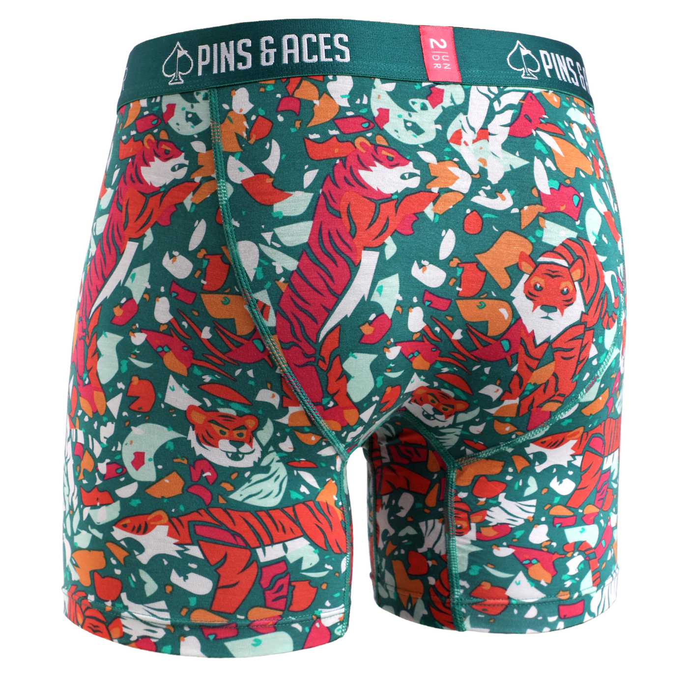 Swing Shift 6" Boxer Brief - Pins & Aces | Tiger Shatter