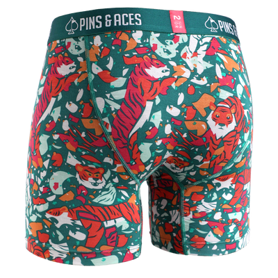 Swing Shift 6" Boxer Brief - Pins & Aces | Tiger Shatter