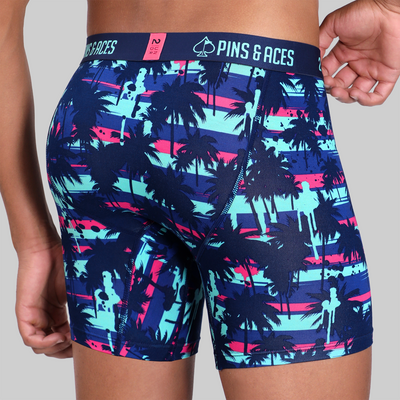 Swing Shift 6" Boxer Brief - Pins & Aces | Palm Drip