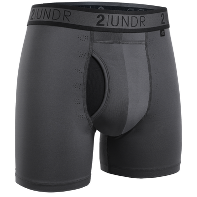 Sport Shift 6" Boxer Brief - 3 Pack Boxset - Stealth/Charcoal/Azul