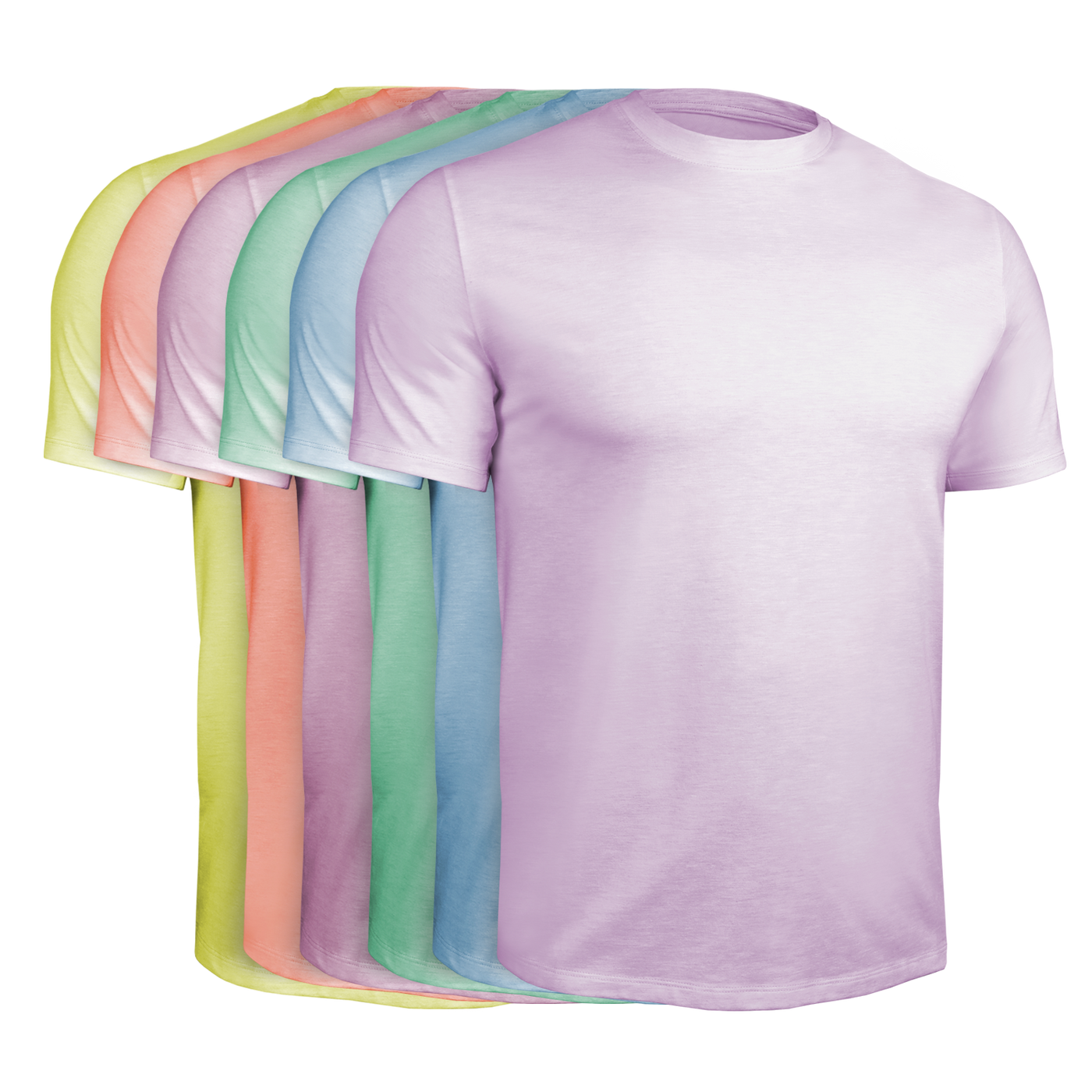 Luxury Crew Tee - 6 Pack - Pastel Collection