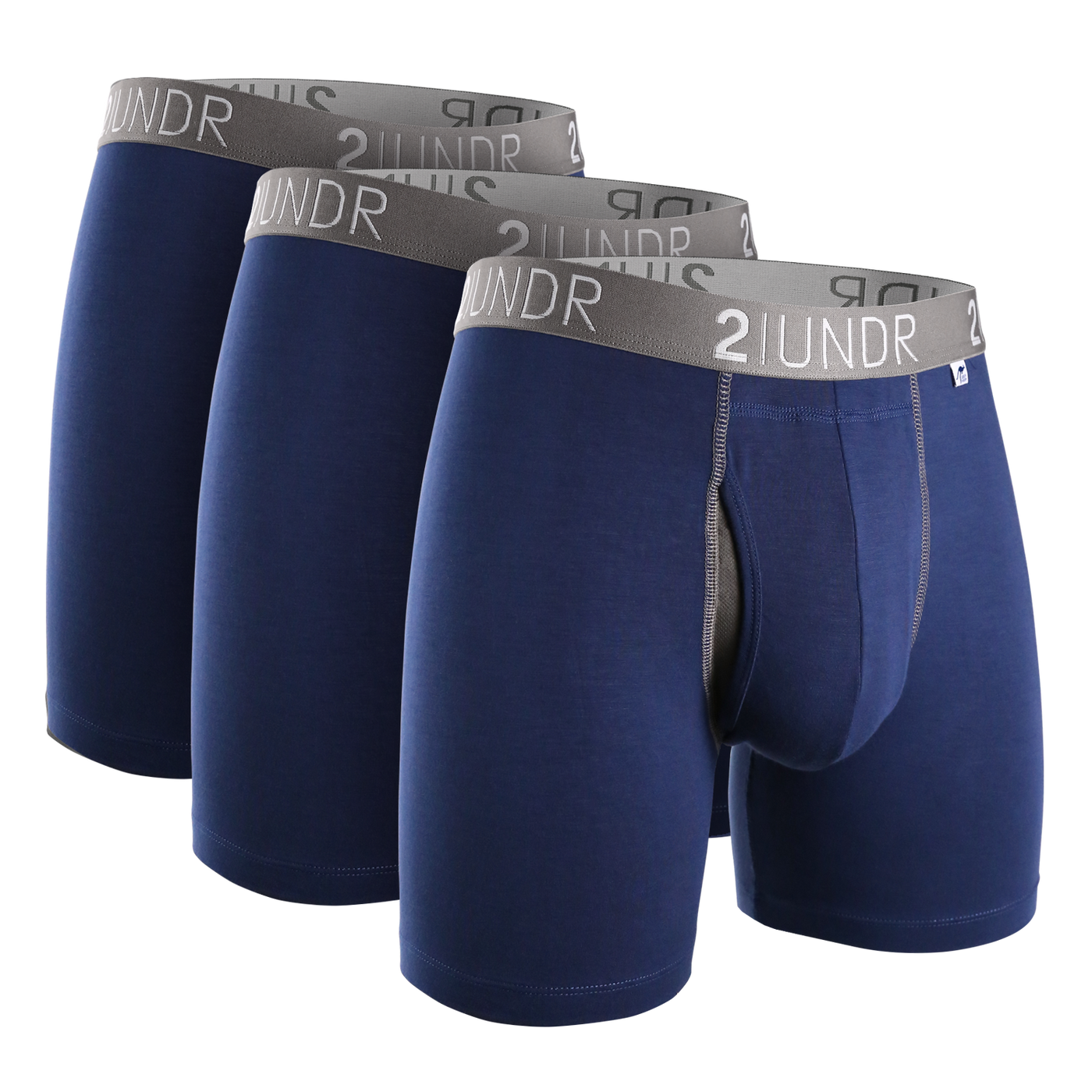 Swing Shift 6" Boxer Brief - 3 Pack Boxset - Navy
