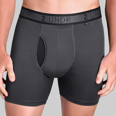 Sport Shift 6" Boxer Brief - Charcoal