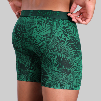 Swing Shift 6" Boxer Brief - Coastal Green