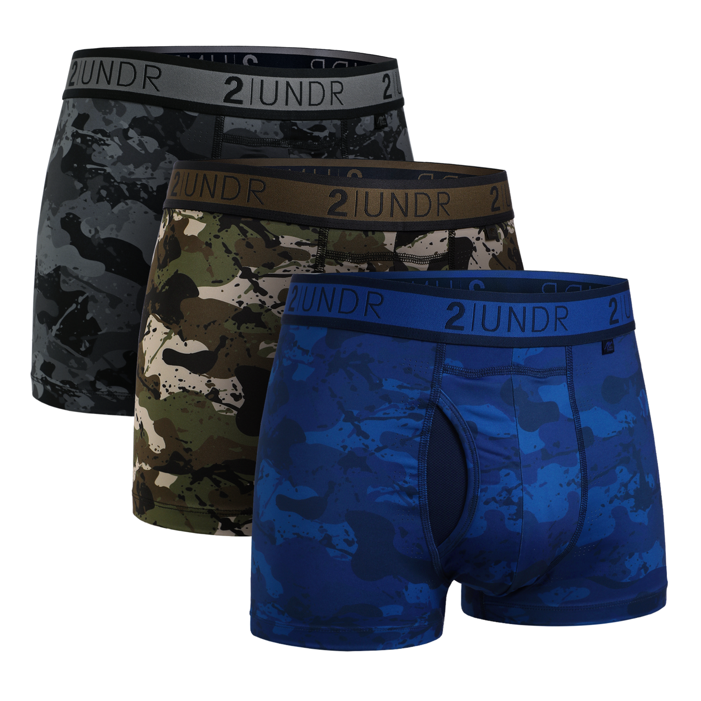 Sport Shift 3" Trunk - Army/Blackout/Nightout - 3 Pack