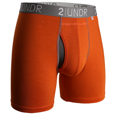 Swing Shift Boxer Brief - Orange/Grey