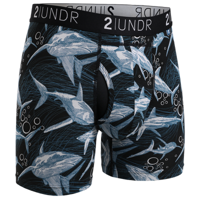 2UNDR Mens Night Shift 6 Boxer Brief Underwear (50 Shades, Large