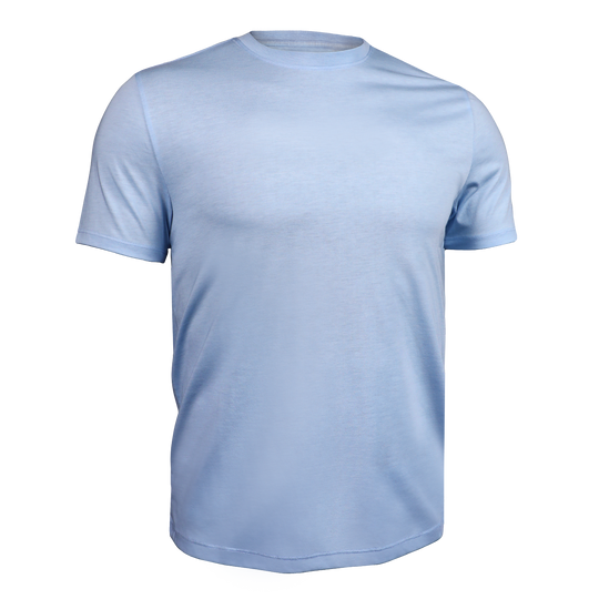 All Day Crew Tee Heathered Light Blue – 2UNDR
