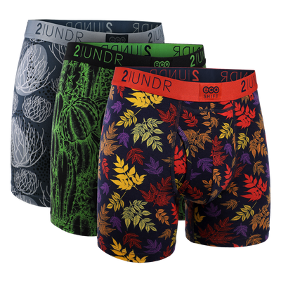 2UNDR Swing Shift 6 Boxer Brief 2-Pack (Astro Eagles/Fighter, Small) at   Men's Clothing store