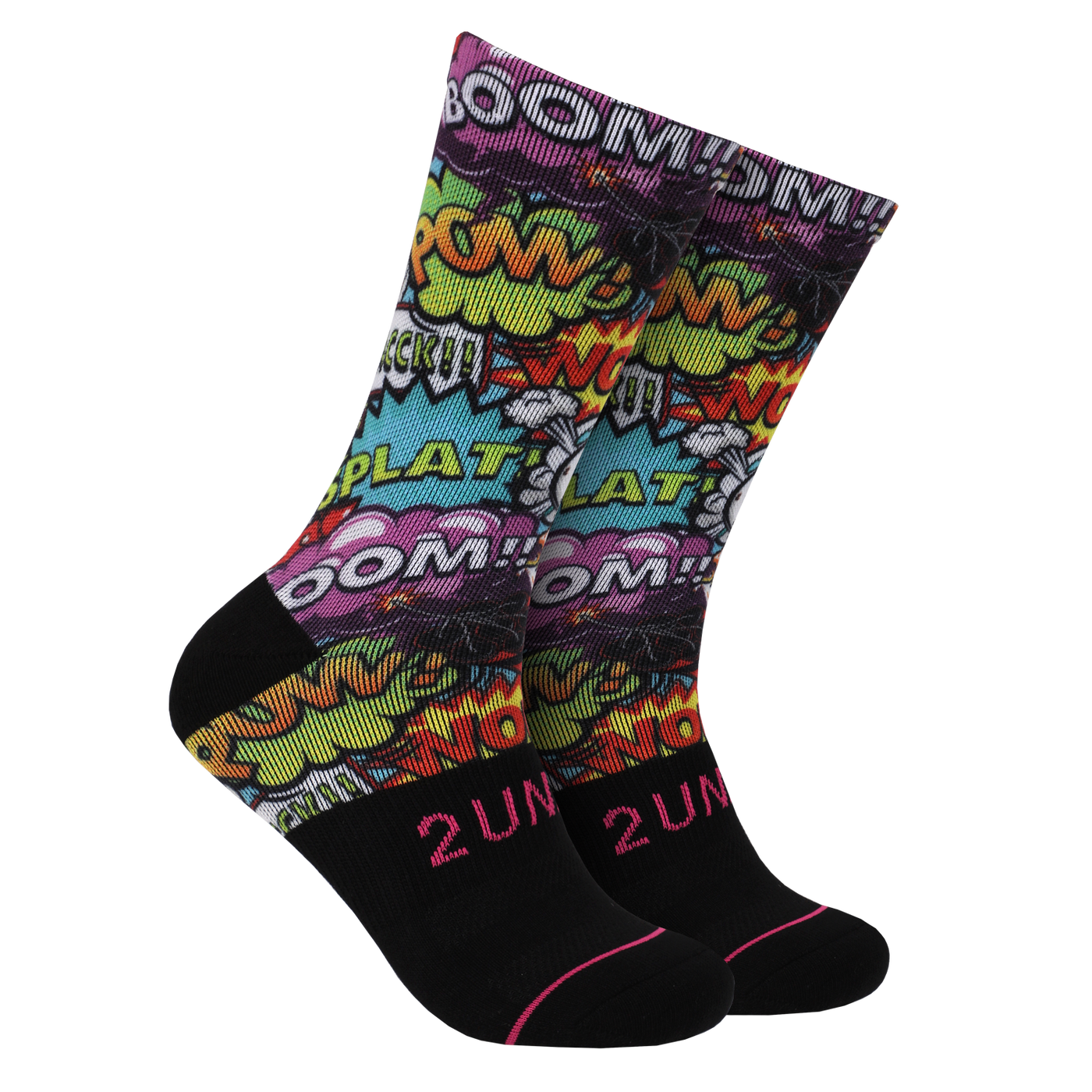 Flex Printed Crew Sock - Boom Time