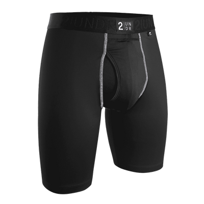 2 undr joey pouch boxer shorts black small