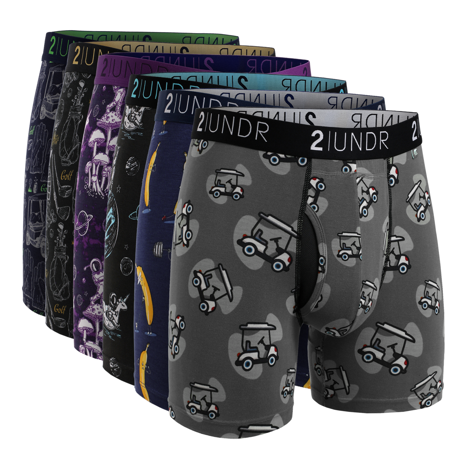 Swing Shift Boxer Brief - Fairway Collection V2 - 6 Pack