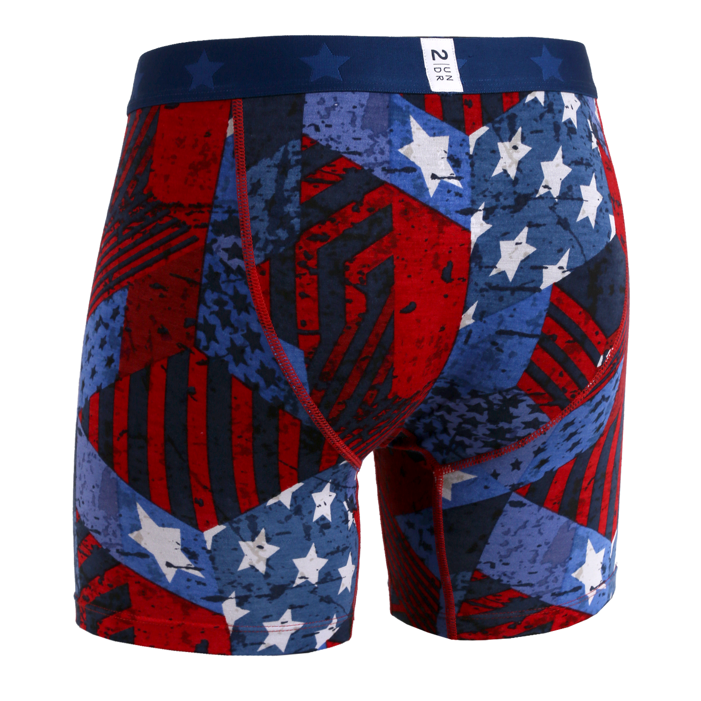 Odd Sox, American Flag, Men's Boxer Briefs Underwear, Red White